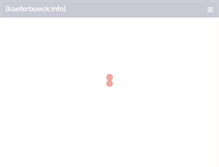 Tablet Screenshot of kaeferboeck.info